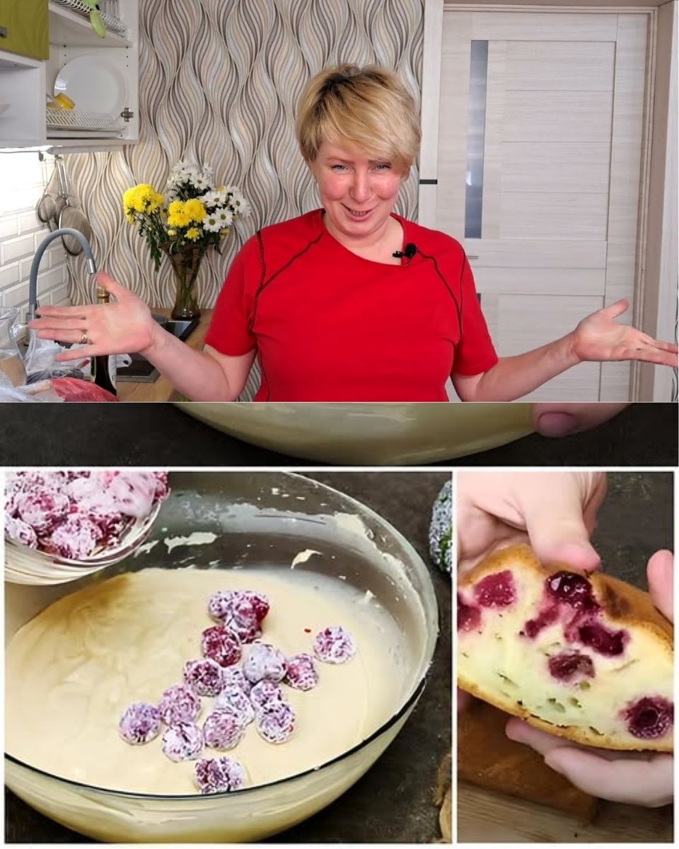 Пеку его всего за 10 минут. Пирог с ягодами на каждый день: даже крошки не остается.