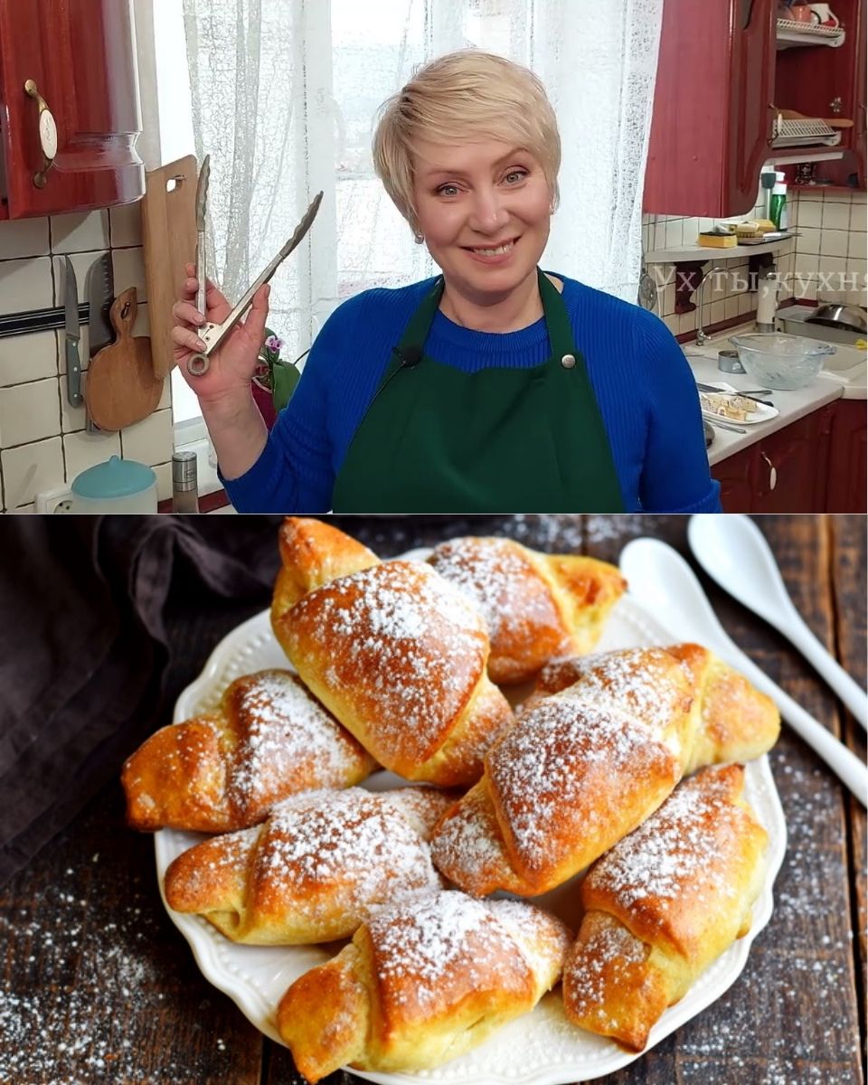 Творожные рогалики – я от них в восторге, мягкие, пышные, пеку снова и снова, с разными начинками