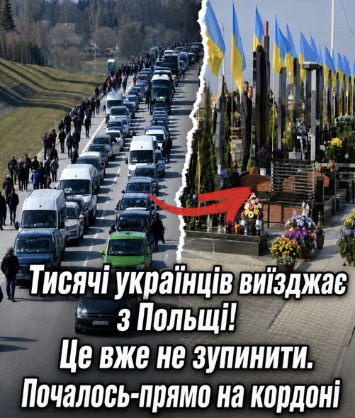 Тисячі УКРАЇНЦІВ ВИЇЗДЖАЄ з ПОЛЬЩІ! Це вже не зупинити. Почалось-прямо на кордоні. Відео