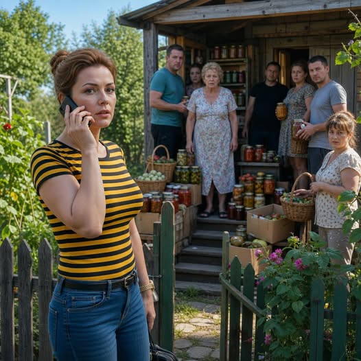 Свекровь привезла родню на мою дачу и разрешила забрать заготовки на зиму. Но раздача закончилась с моим появлением.